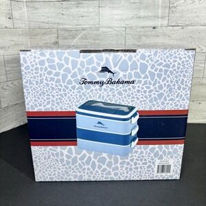 NIB Tommy Bahama Bento Box/Lunch‎ Box w/Handle, 3 Tier, Leak-proof, Plastic